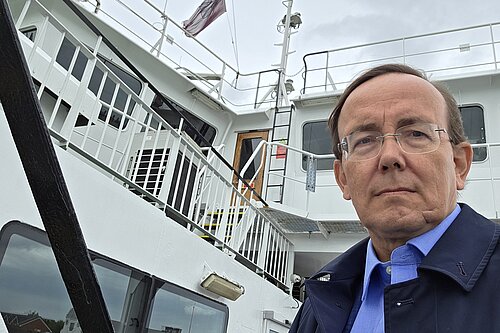 Picture of Martin Tod on a ferry