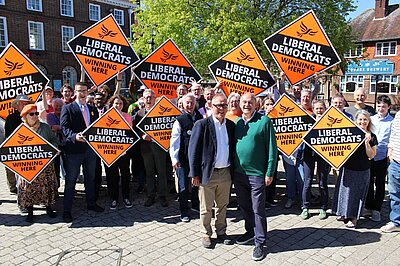 Ed Davey with East Hampshire Liberal Democrats